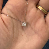 14K White Gold 0.25CT Diamond Starra Fashion Necklace