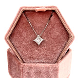 14K White Gold 0.25CT Diamond Starra Fashion Necklace