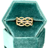 10K Yellow Gold 1/2 Carat Diamond Twist Anniversary/Fashion Band