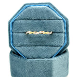 10K Yellow Gold 21 Diamond Twisted Band Ring