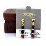 Concepts Genuine Multi 4mm Square Allergy Free Earrings