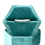10K White Gold 0.47 Carat Total Weight Diamond Curve Wedding/Anniversary/Stackable Band