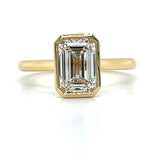 14K Yellow Gold 2.07 Carat E, VS2 Diamond (IGI# 738522827) Bezel-Set Solitaire Engagement Ring