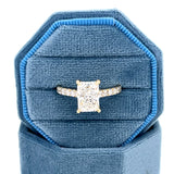 14K Yellow Gold 2.73 Carat Total Weight (Radiant-Cut 2.00CT Center) Lab Grown Diamond Hidden Halo Ring IGI #828614464