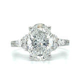 14K White Gold 3.90 Carat Total Weight Diamond Fashion Ring IGI #825605929