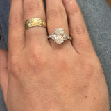 14K White Gold 3.90 Carat Total Weight Lab Grown Diamond Fashion Ring IGI #825605929