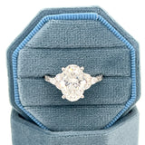 14K White Gold 3.90 Carat Total Weight Diamond Fashion Ring IGI #825605929