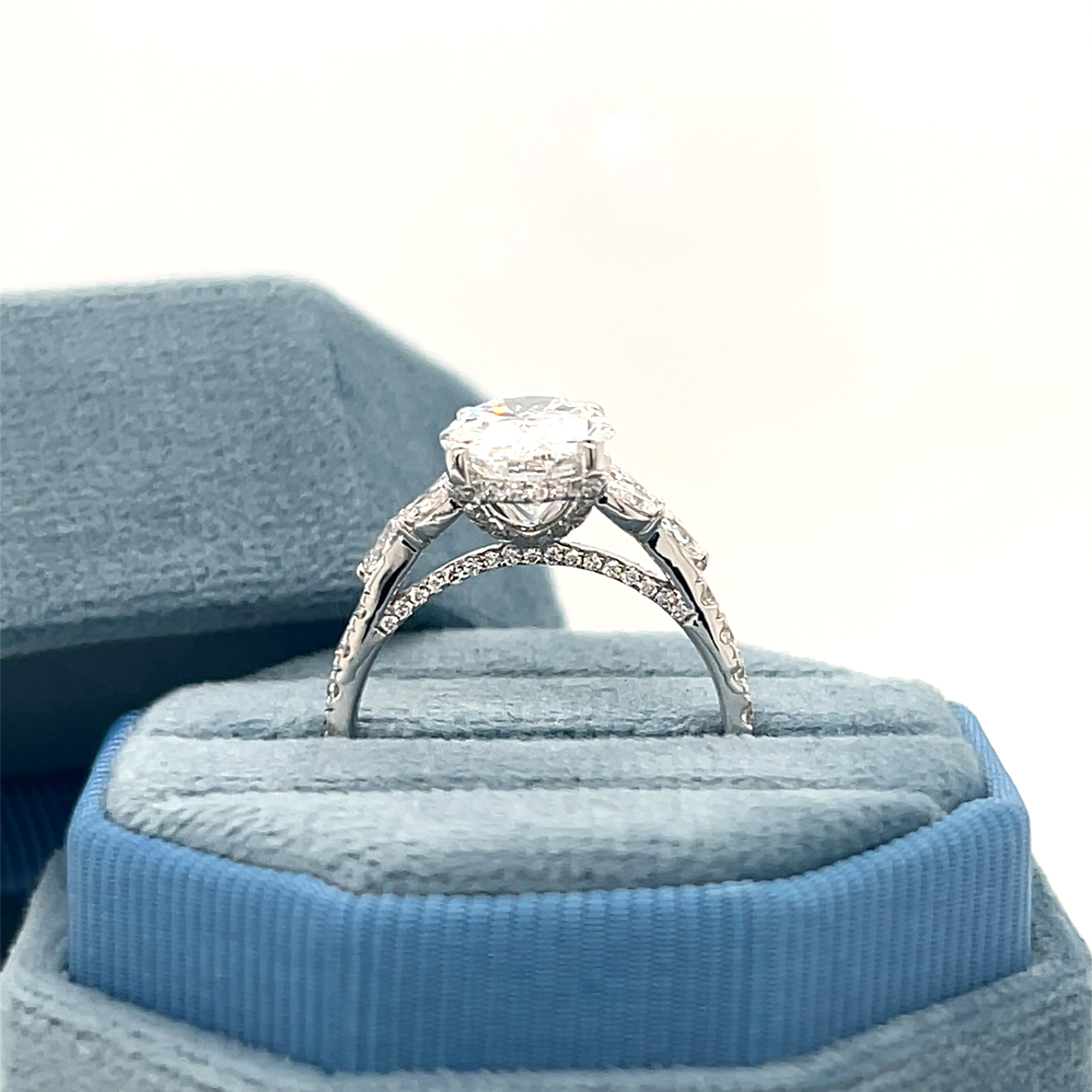 14K White Gold 3.90 Carat Total Weight Diamond Fashion Ring IGI #825605929