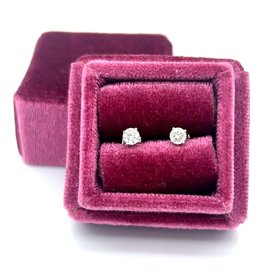 "Catalina" 14K White Gold 1/4 Carat Total Weight Diamond Studs