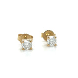 "Dolly" 14K Yellow Gold 1/3 Carat Total Weight Diamond Studs