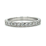 14K White Gold 0.57 Carat Total Weight Lab Grown Diamond Wedding/Anniversary/Stackable Band Ring