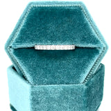 14K White Gold 0.57 Carat Total Weight Lab Grown Diamond Wedding/Anniversary/Stackable Band Ring