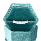14K White Gold 1.63 Carat Total Weight Lab Grown Diamond Wedding/Anniversary/Stackable Band Ring