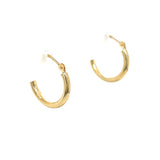 14K Yellow Gold 2mm/16mm Tubular Hoop Earrings