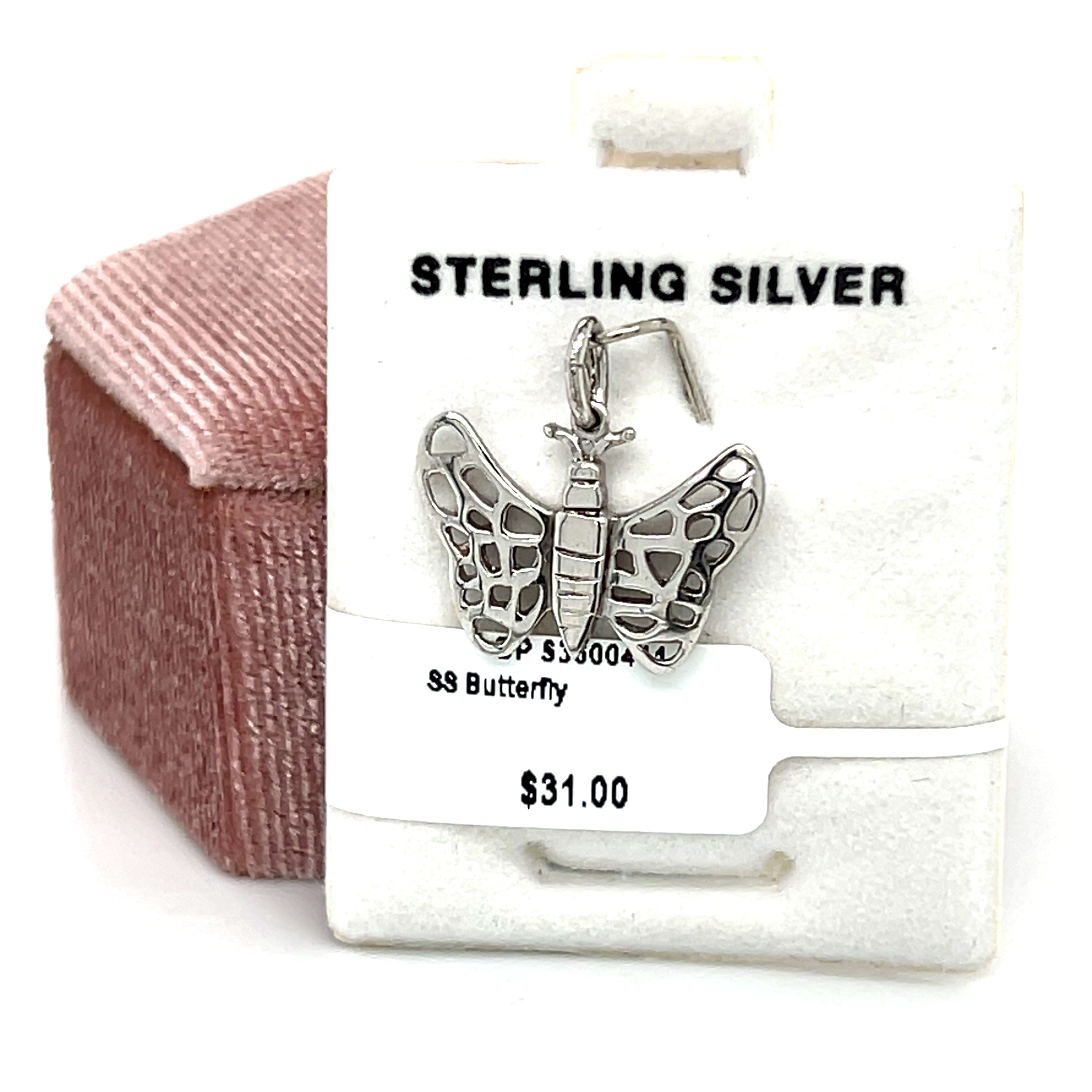 Silver Butterfly Charm