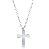 Sterling Silver Cross Necklace 16+2"