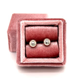 14K White Gold 6mm Ball Earrings