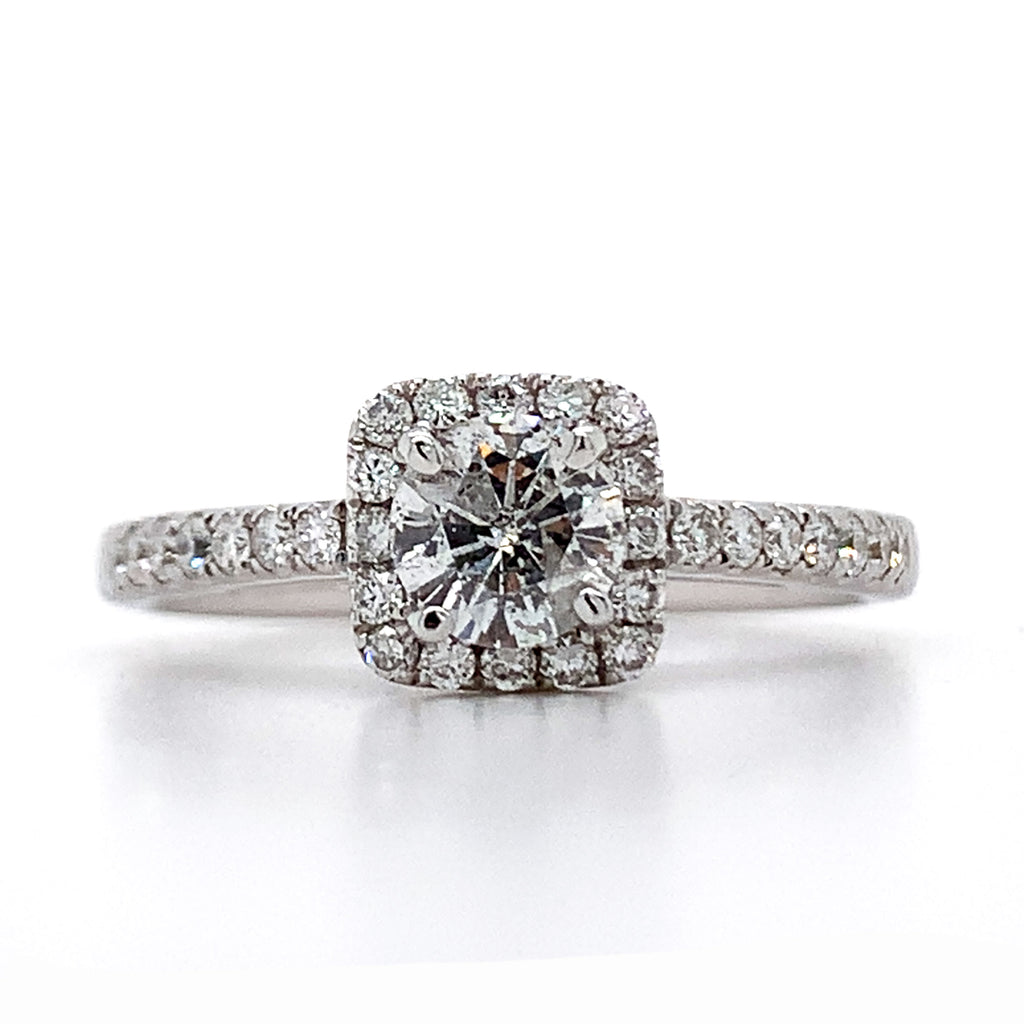 "Sheryl" 14K White Gold .76CT Diamond Engagement Ring