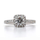 "Sheryl" 14K White Gold .76CT Diamond Engagement Ring