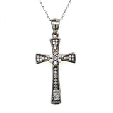 Sterling CZ Cross Pendant