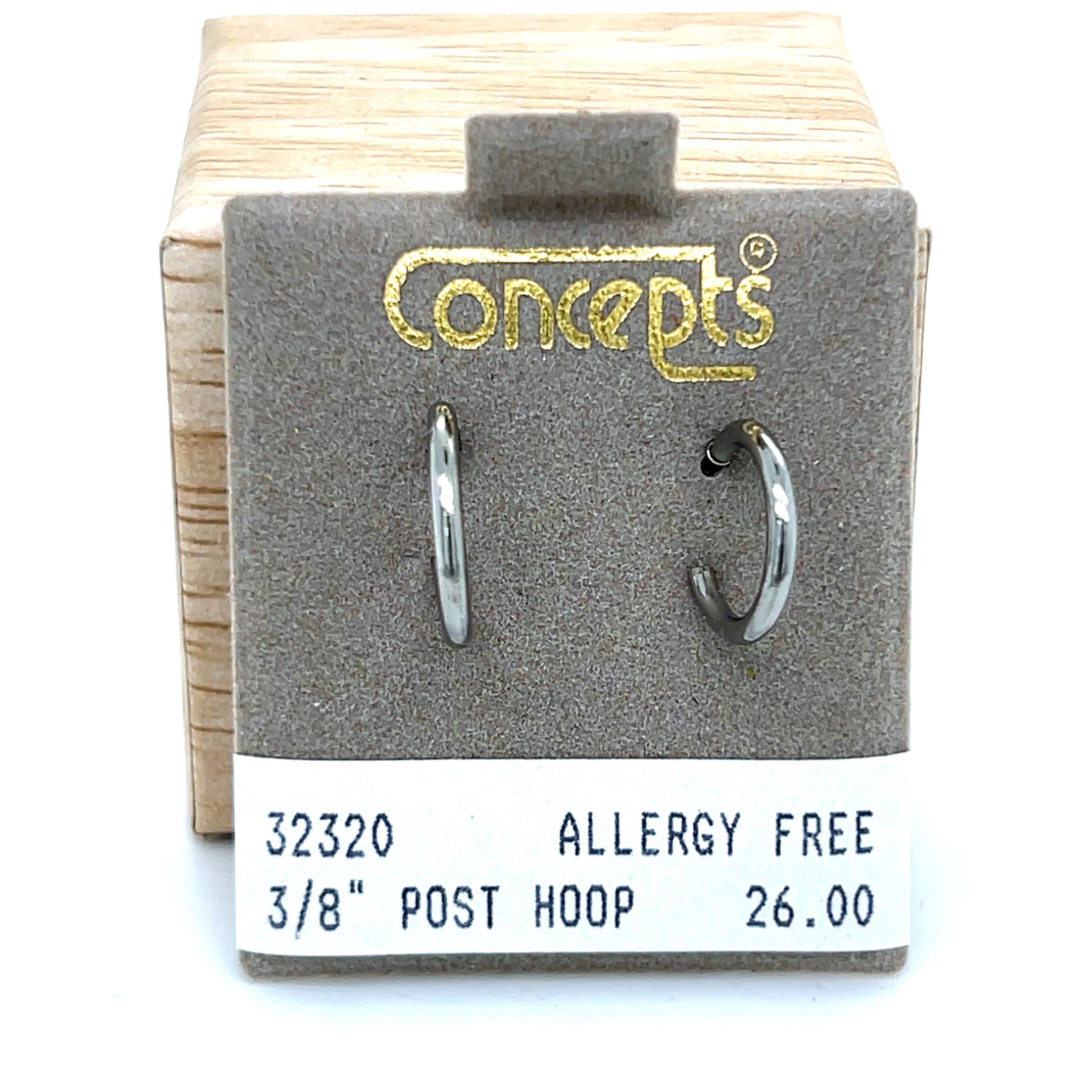 3/8" PST Hoop Allergy Free Earrings