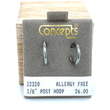3/8" PST Hoop Allergy Free Earrings