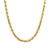 Silver Gold Plated 2.3mm Rope Chain 22"