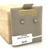 3mm Ball Allergy Free Earrings