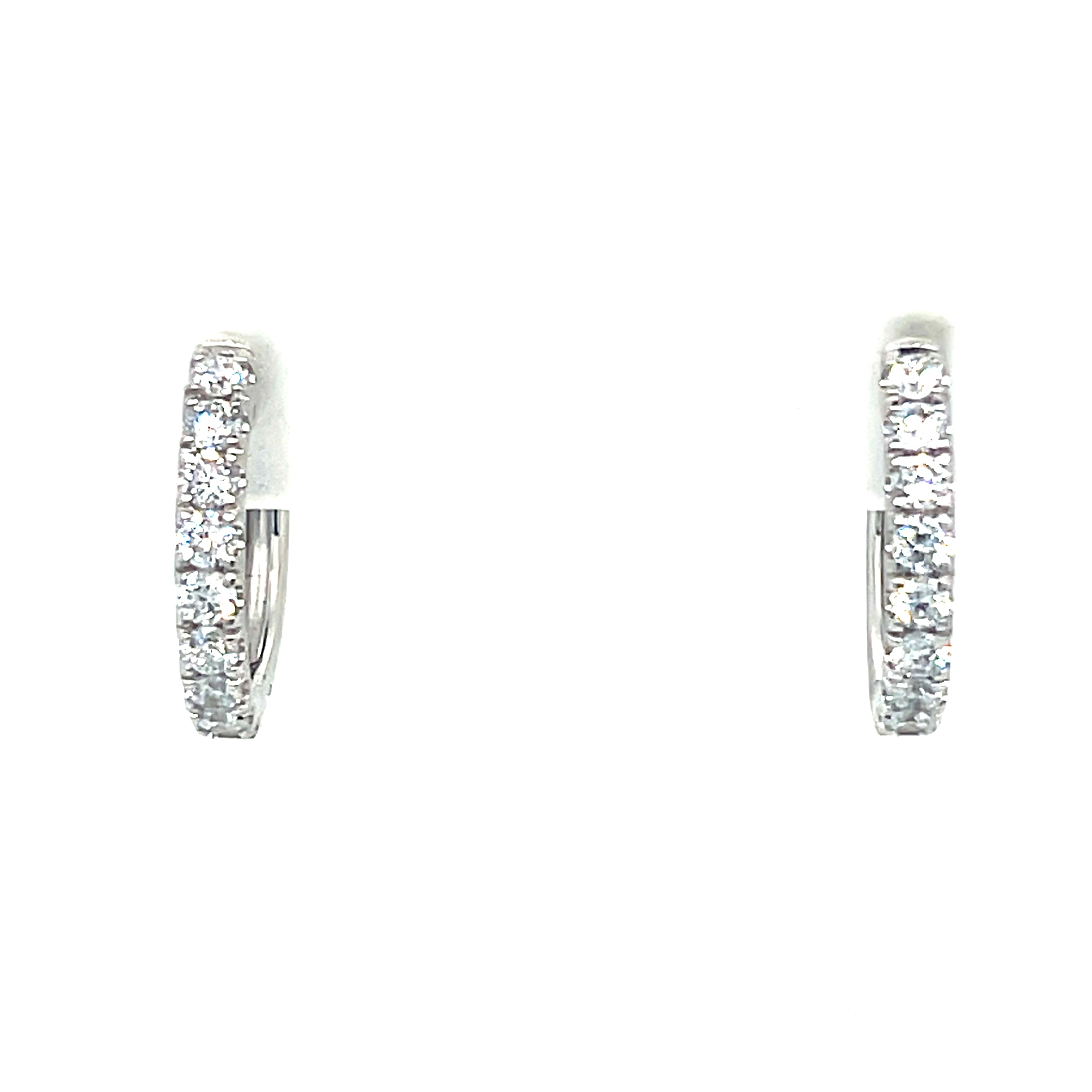 Silver Lab Grown Diamond Earrings
