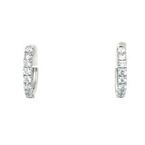 Silver Lab Grown Diamond Earrings