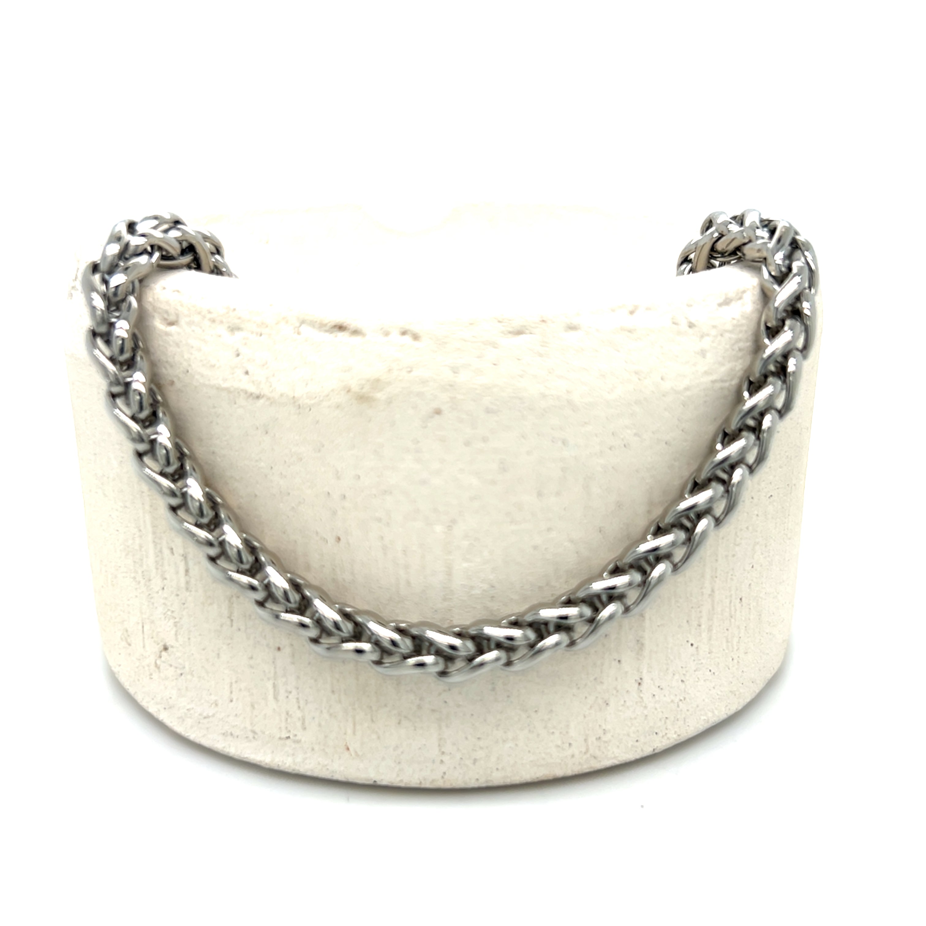 Men's Stainless Steel Wheat Link Bracelet