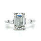 White Gold Three-Stone Lab Grown Diamond Engagement Ring