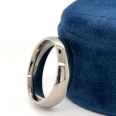 Precious Metal (No Stones) Wedding Bands  -  Men'