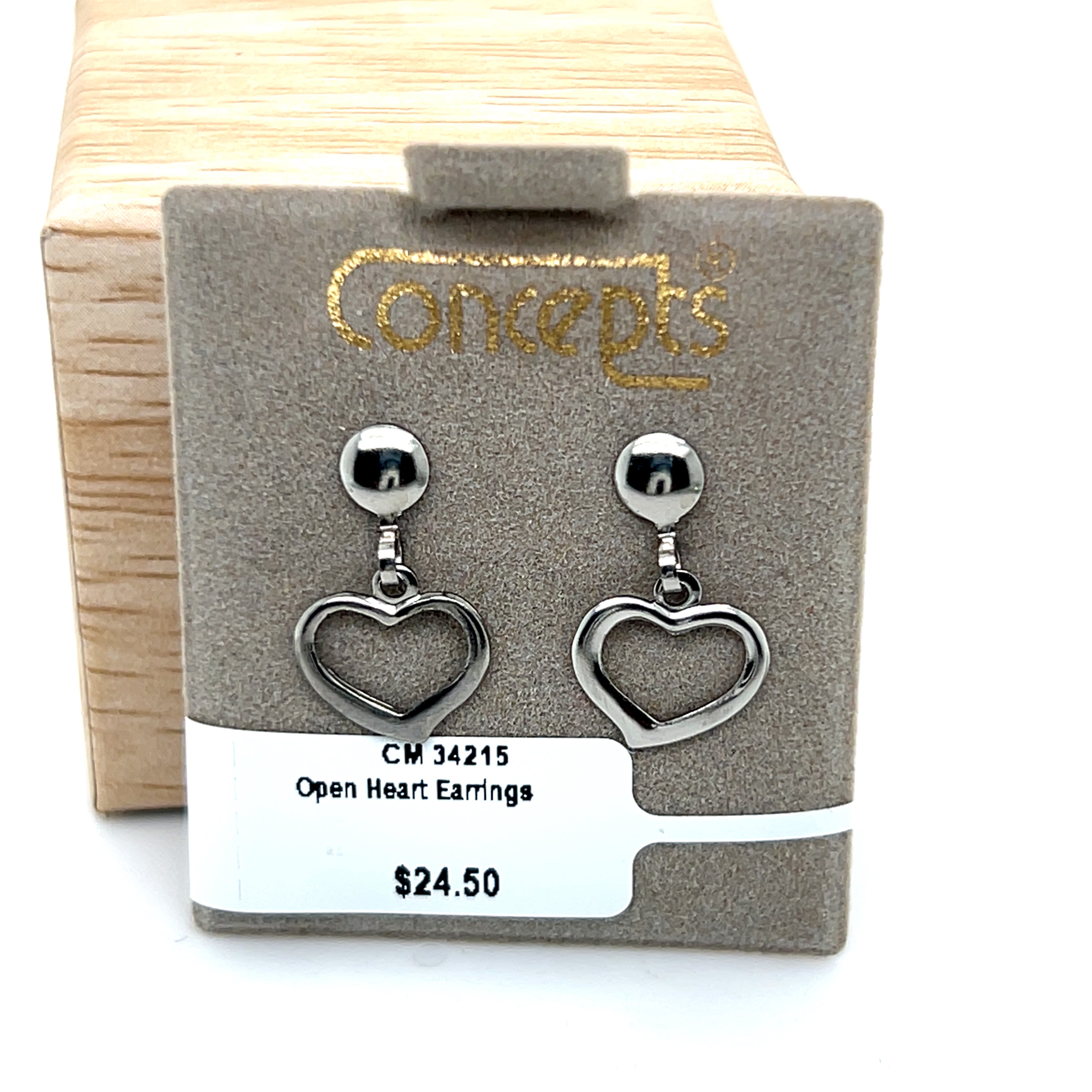 Open Heart Allergy Free Earrings