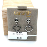 Open Heart Allergy Free Earrings