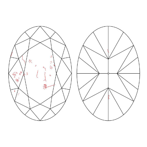 1.02ct Oval F SI2 Fireworks Cut GIA Certified Natural Diamond with exceptional brilliance and sparkle