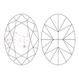 1.02ct Oval F SI2 Fireworks Cut GIA Certified Natural Diamond with exceptional brilliance and sparkle