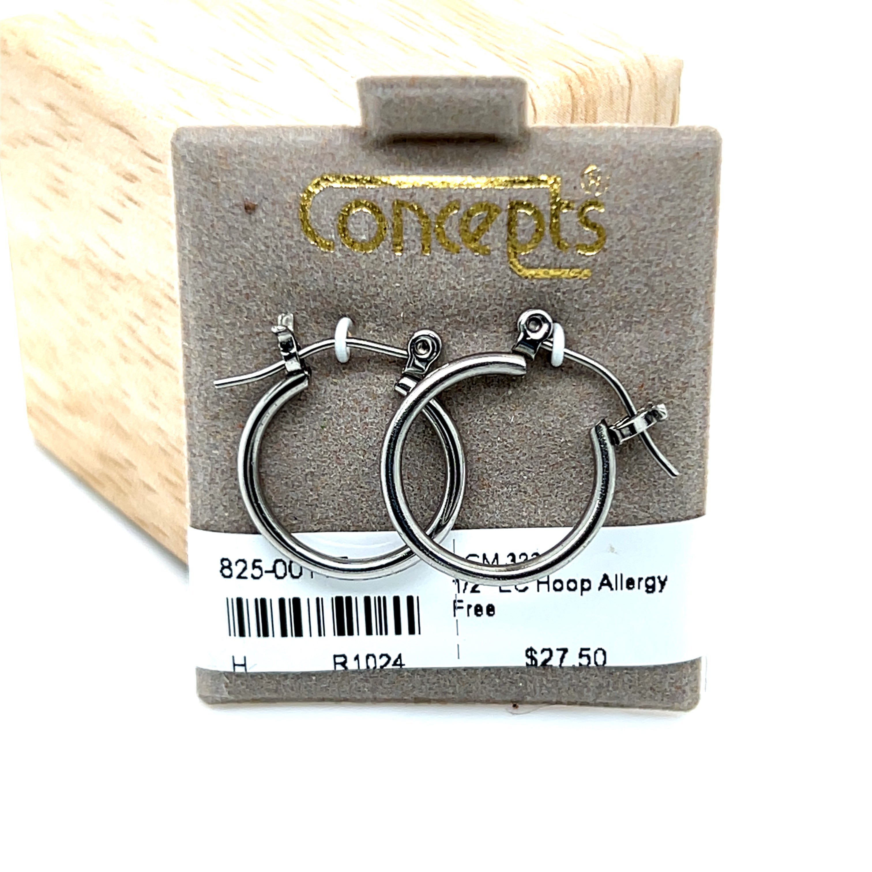 1/2" EC Hoop Allergy Free Earrings