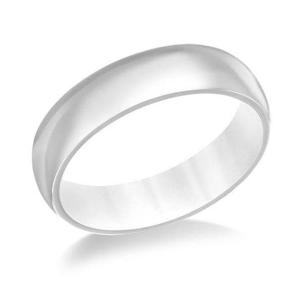 Precious Metal (No Stones) Wedding Bands  -  Men'