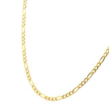 Men's 18K Gold IP Titanium 4.7mm X 20 in Figaro Chain Necklace