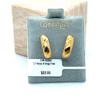 "J" Hoop Allergy Free Earrings