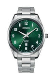 Mrn's Citizen Quartz Green Dial Stainless Steel Watch