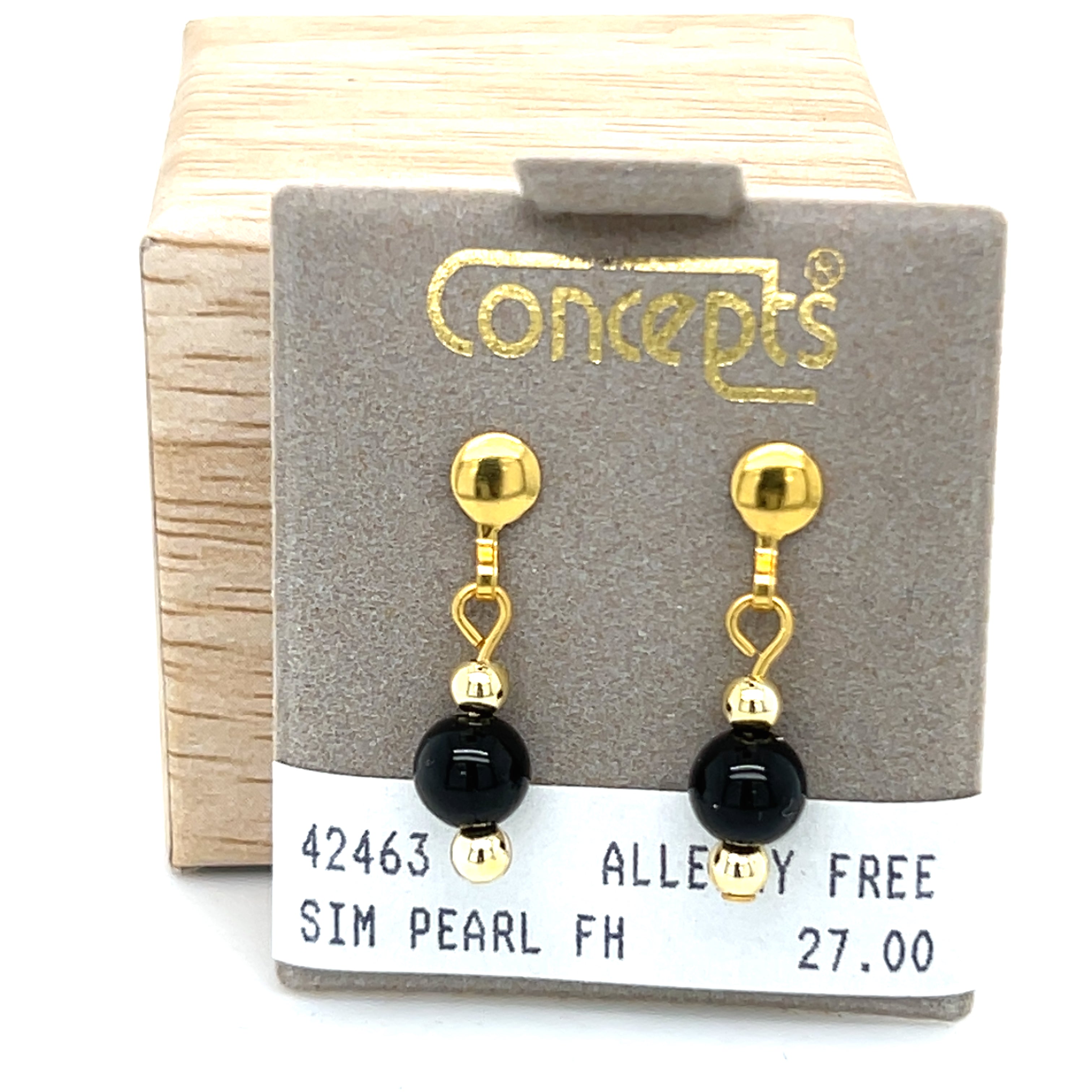 Simulated Pearl Allergy Free Earrings