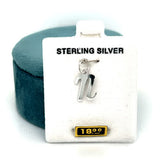 Sterling Silver Small Script Letter N Charm