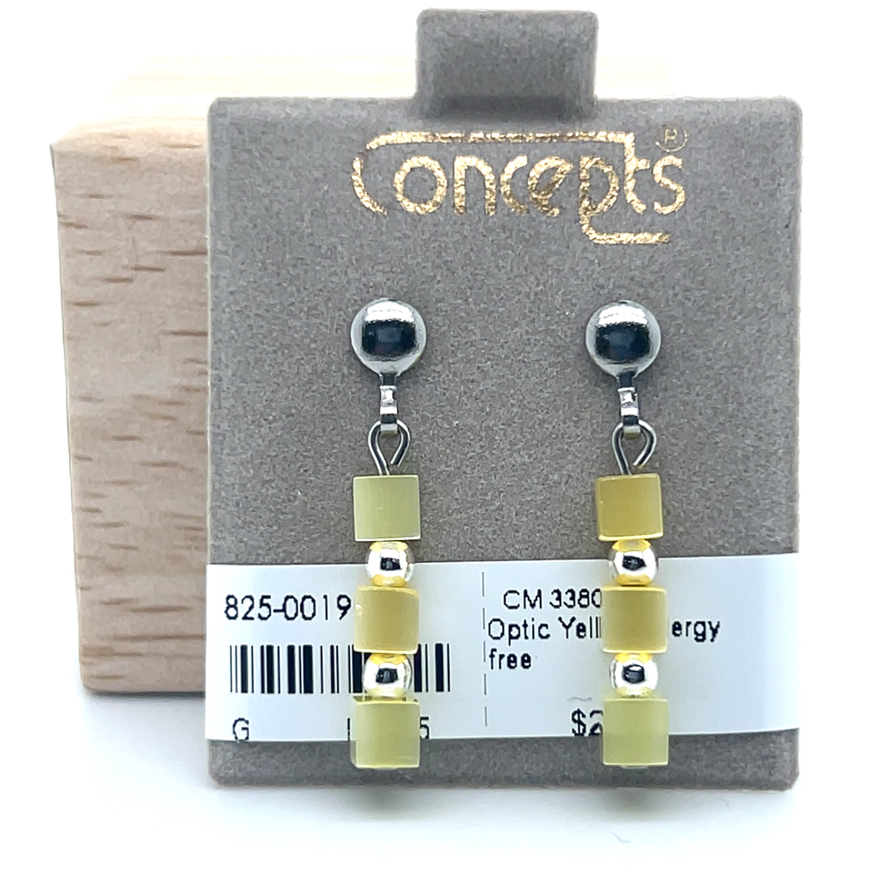 Optic Yellow Allergy Free Earrings