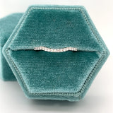 14KY 1/5CTW (17) Diamond Curved Wedding Band