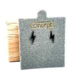 Concepts Lightning Bolt Allergy Free Earrings