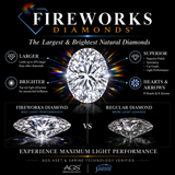 1.02ct Oval F SI2 Fireworks Cut GIA Certified Natural Diamond with exceptional brilliance and sparkle