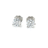 White Gold Lab Grown Diamond Stud Earrings