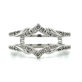 White Gold Diamond Insert Ring
